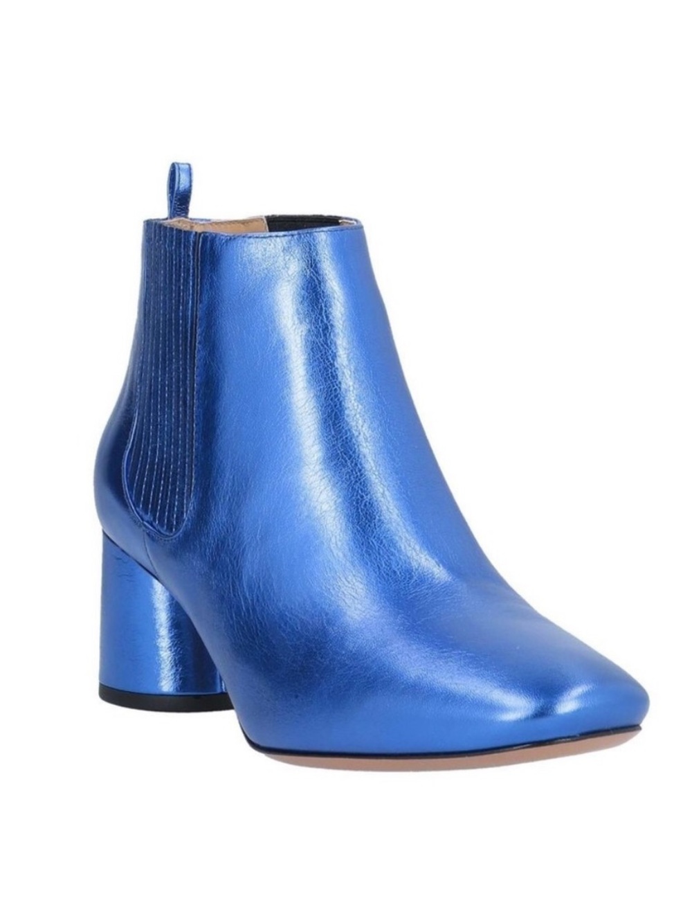 New in Box Marc Jacobs Metallic Blue Ankle Boots 6.5